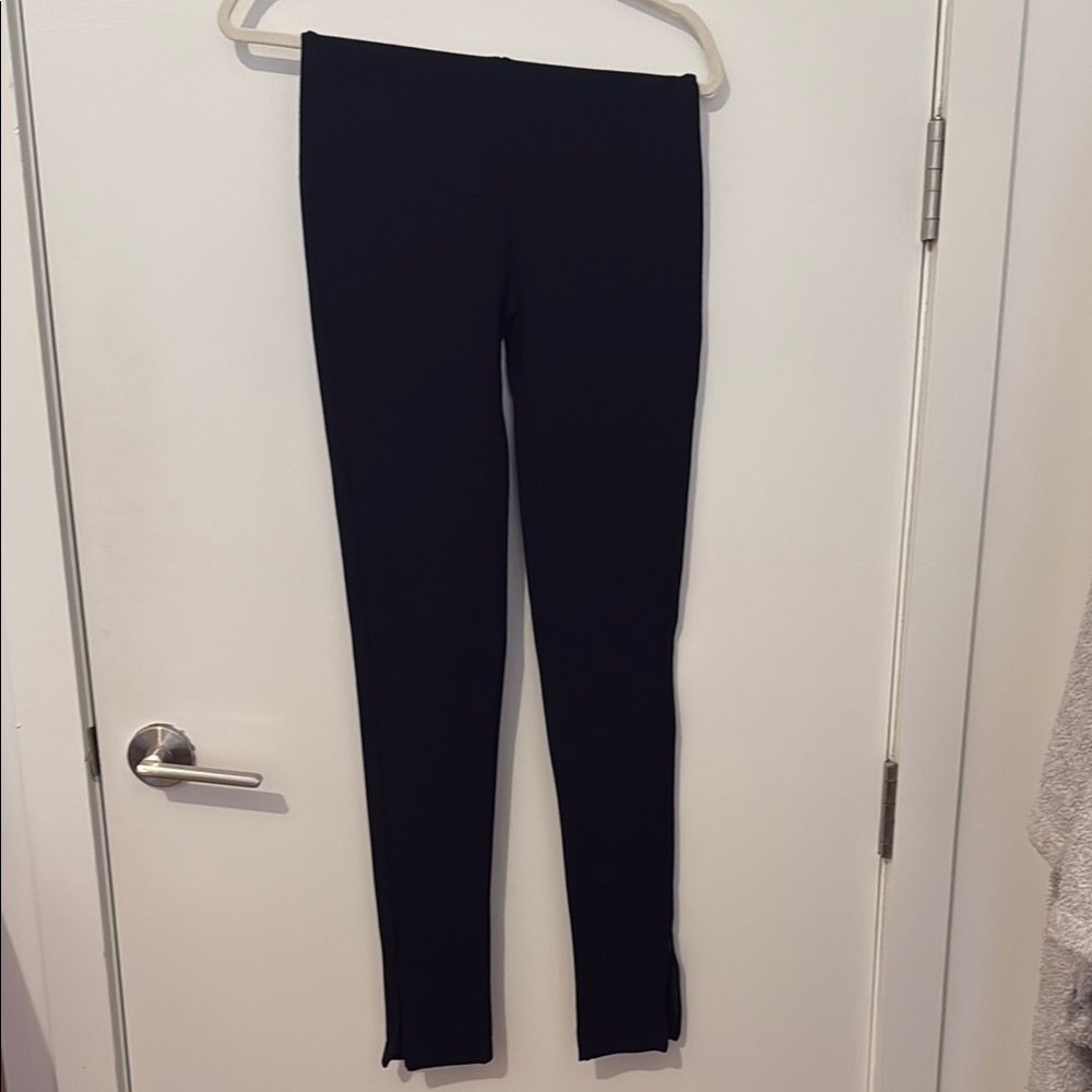 Toteme Black Leggings with side zippers